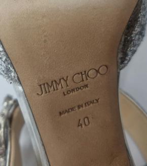 Jimmy Choo Glitter Smokey Galactica Mules 12