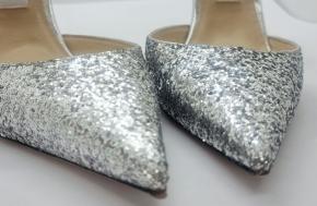 Jimmy Choo Glitter Smokey Galactica Mules 10