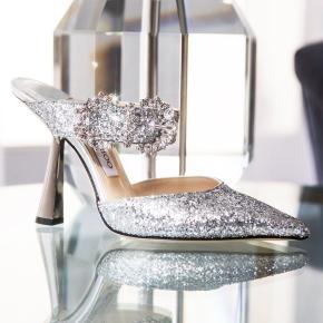 Jimmy Choo Glitter Smokey Galactica Mules 3
