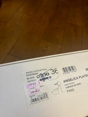 Amina Muaddi Black Patent Angelica Pumps 8