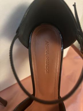 Amina Muaddi Black Patent Angelica Pumps 5