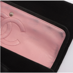 Chanel Timeless Quilted Black Fabric Bag 6