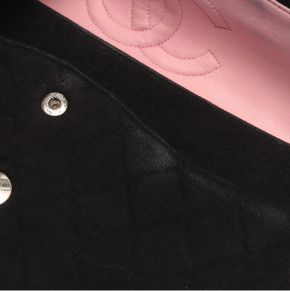 Chanel Timeless Quilted Black Fabric Bag 5