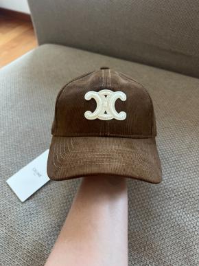 Celine Brown Cord Baseball Cap 9