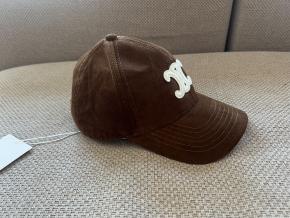 Celine Brown Cord Baseball Cap 2