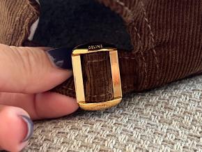 Celine Brown Cord Baseball Cap 6