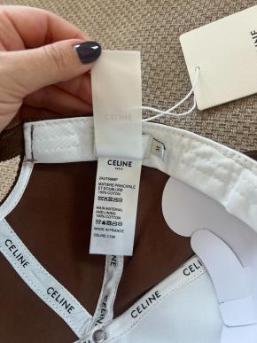 Celine Brown Cord Baseball Cap 7