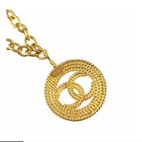 Chanel Coco Gold Metal CC Necklace 3