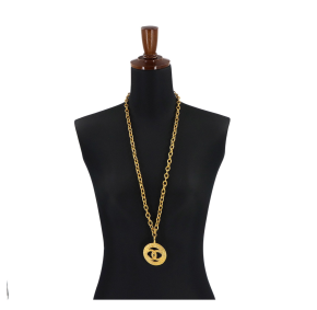 Chanel Coco Gold Metal CC Necklace 2