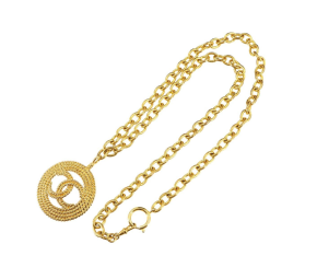 Chanel Coco Gold Metal CC Necklace 4