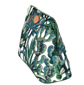 Hermès Bolide Jardin D’Osier Collection Print Silk Pouch 7