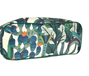 Hermès Bolide Jardin D’Osier Collection Print Silk Pouch 2