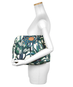 Hermès Bolide Jardin D’Osier Collection Print Silk Pouch 5