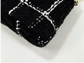 Chanel Black and White Tweed Bag 11