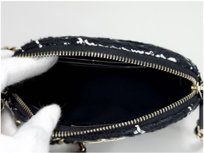 Chanel Black and White Tweed Bag 7