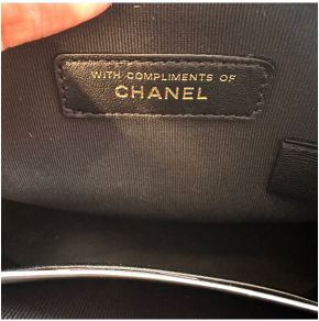 Chanel Black and White Tweed Bag 10