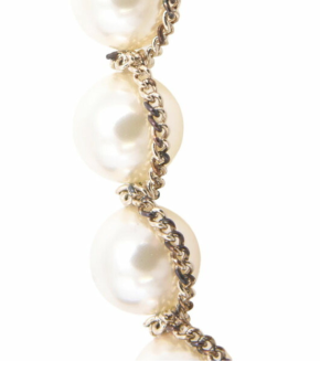 Chanel CC Logo Faux Pearl Bracelet 7