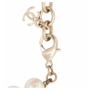 Chanel CC Logo Faux Pearl Bracelet 6