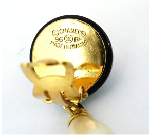 Vintage Chanel Clip-On Drop Earrings 5