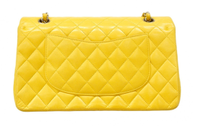 Chanel Quilted Yellow Timeless Bag 14