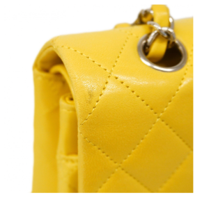 Chanel Quilted Yellow Timeless Bag 13