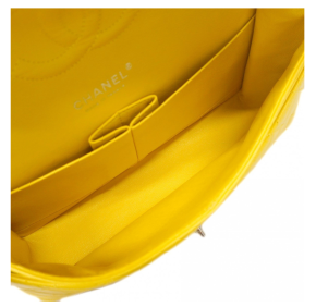 Chanel Quilted Yellow Timeless Bag 9