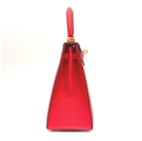 Hermès Red Kelly 25cms With Gold Hardware 13