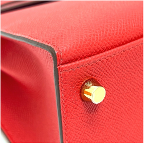 Hermès Red Kelly 25cms With Gold Hardware 10