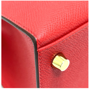 Hermès Red Kelly 25cms With Gold Hardware 14