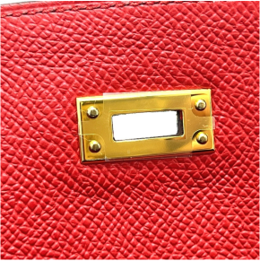 Hermès Red Kelly 25cms With Gold Hardware 11