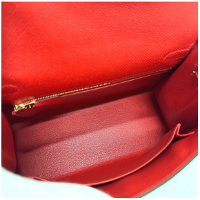 Hermès Red Kelly 25cms With Gold Hardware 3