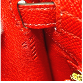 Hermès Red Kelly 25cms With Gold Hardware 5