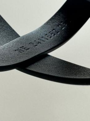 Hermes Black Leather Ines Sandals 10