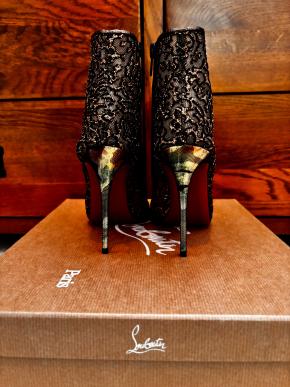 Christian Louboutin Nancy Glitter Booties 4