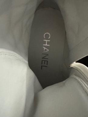 Chanel Quilted Leather Lace Up Boots 9