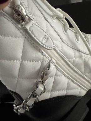 Chanel Quilted Leather Lace Up Boots 6