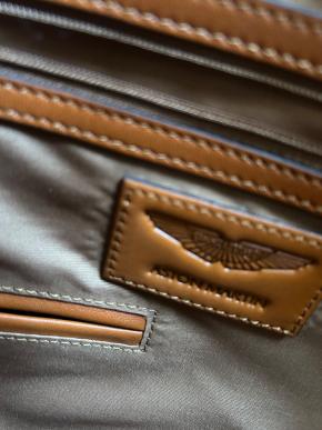 Aston Martin Racing Leather Laptop Bag 5