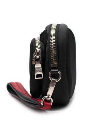Prada Black Nylon Wristlet Pochette Bag 8