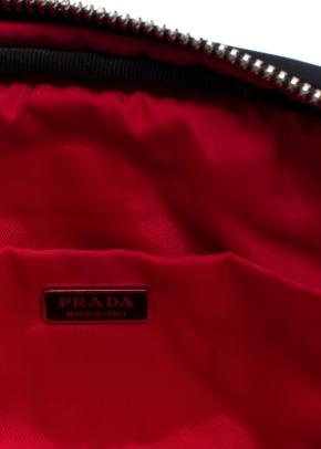 Prada Black Nylon Wristlet Pochette Bag 10