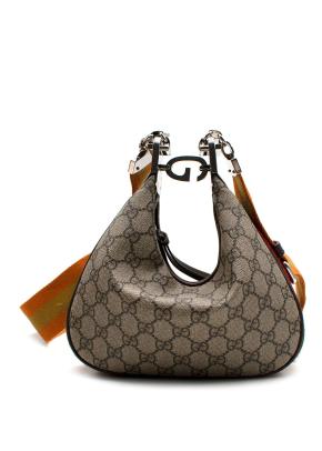 Gucci Small Monogram Attache Shoulder Bag with Detachable Strap 3