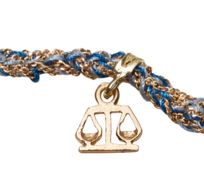 Caroline Bucci 18k Yellow Gold Silk Tie Balance Bracelet 4