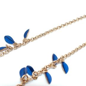 Isabel Marant Sapphire Blue  Colour Shiny Leaf Necklace 6