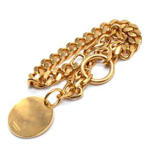 Burberry Gold-Plated Medallion Chain-Link Necklace 6