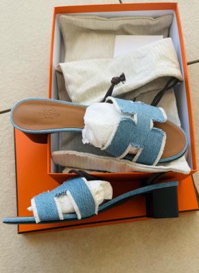 Hermes Denim Oasis Sandals 4
