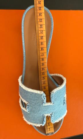 Hermes Denim Oasis Sandals 11