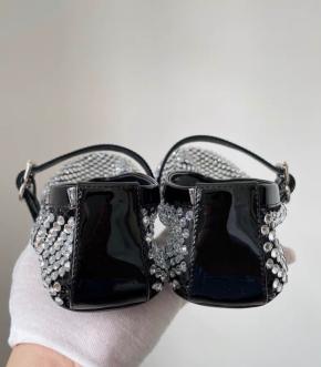 Alaia's Crystal Mary Jane Flats 2
