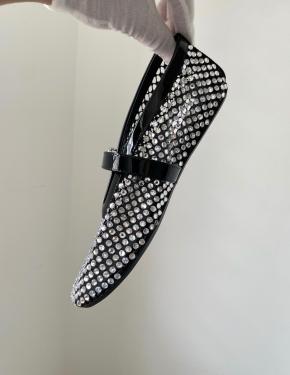 Alaia's Crystal Mary Jane Flats 4