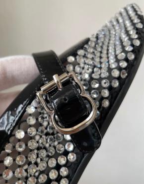 Alaia's Crystal Mary Jane Flats 7