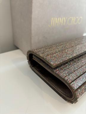 Jimmy Choo Sweetie Glitter Clutch Bag On Chain 6