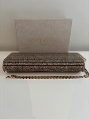 Jimmy Choo Sweetie Glitter Clutch Bag On Chain 8